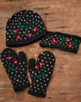 Cherries Noir Knit Headband