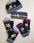 Color Block Charcoal Knit Headband