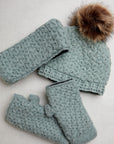 Addison Sage Crochet Pom Beanie