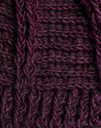 Brecken Deep Plum Knit Handwarmers