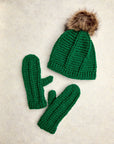 Brecken Kelly Green Knit Mittens