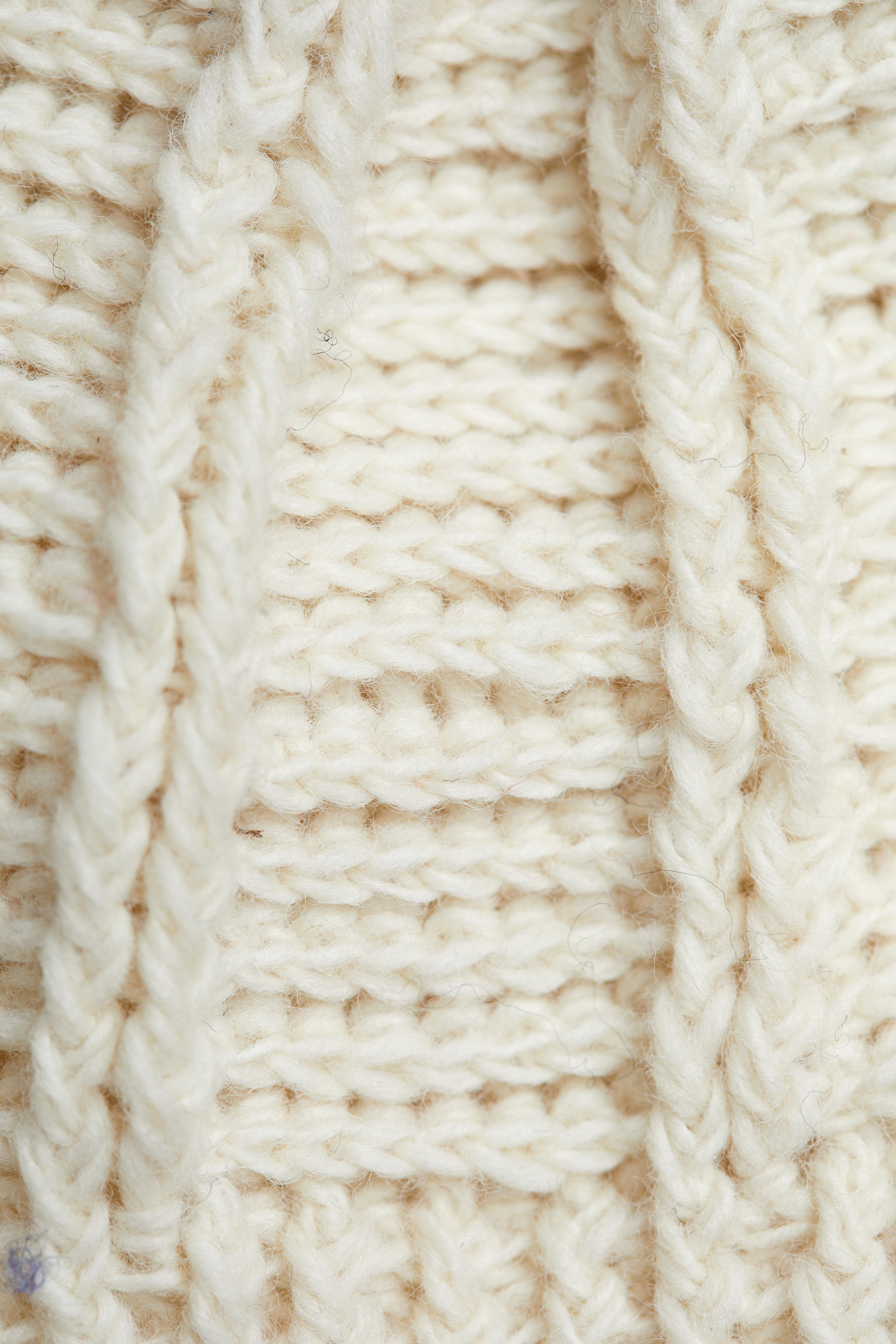 Brecken Ecru Knit Mittens