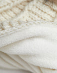 Brecken Ecru Knit Pom Knit Beanie