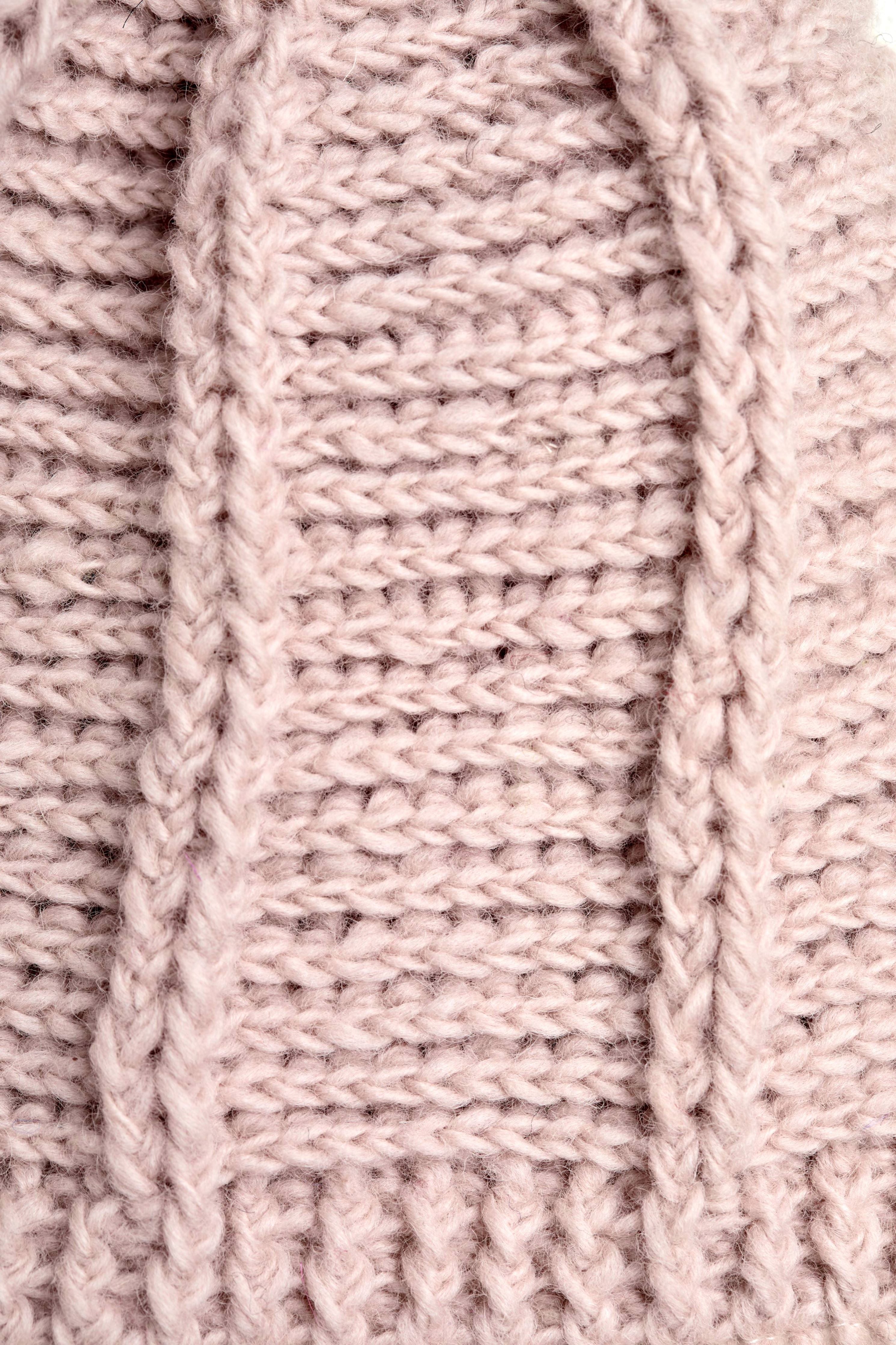 Brecken Tan/Rose Knit Mittens