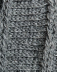 Brecken Ribbed Knit Mittens - Heather Gray