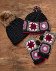 Lottie Dark Forest Crochet Handwarmers