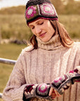 Lottie Dark Forest Crochet Handwarmers