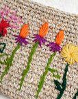 Gardenia Resort Embroidered Pouch