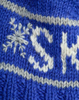 Ski Blue Pom Beanie