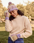 Alpine Villa Lavender Convertible Knit Mittens