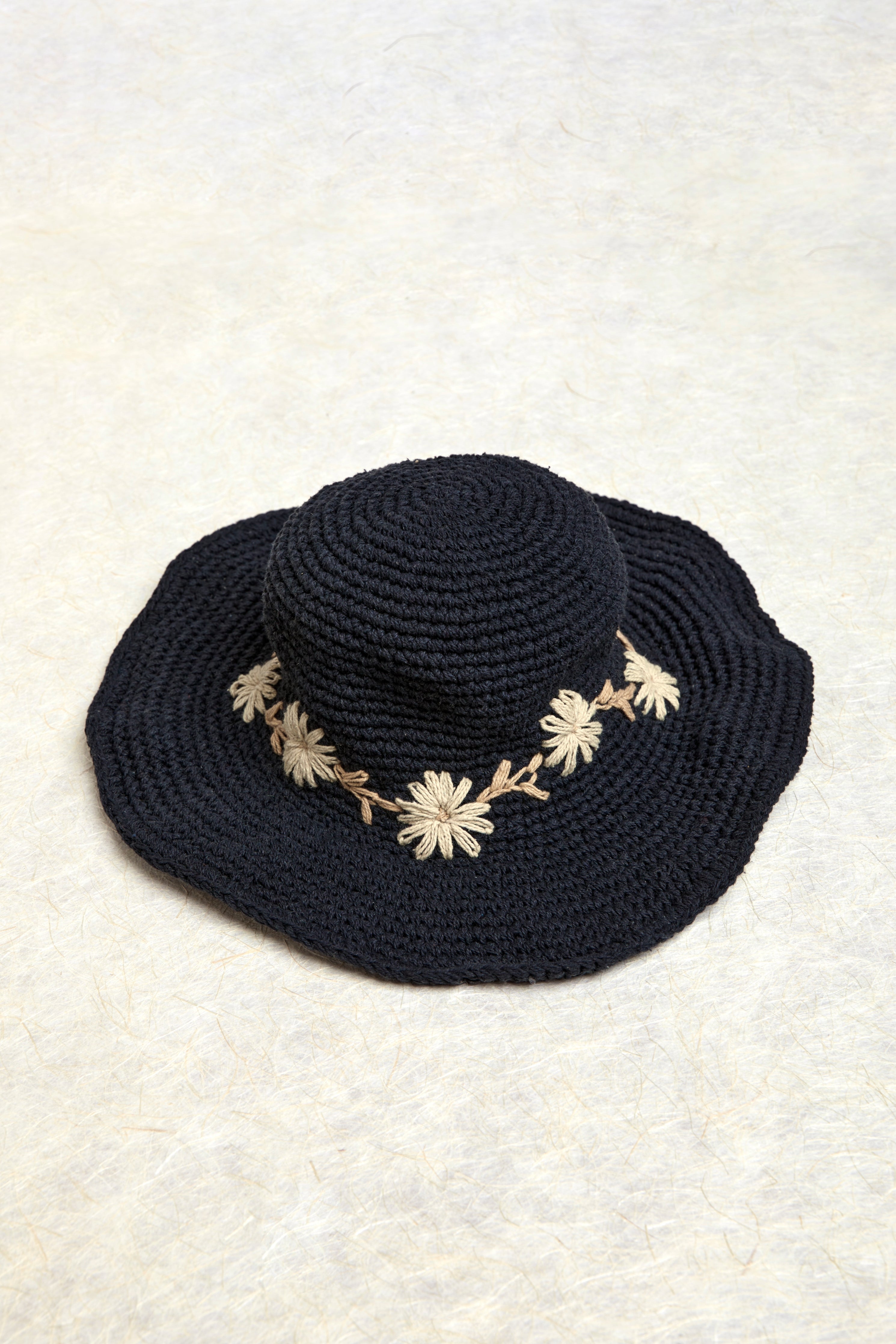 Fleur Noir Sun Hat UPF 35