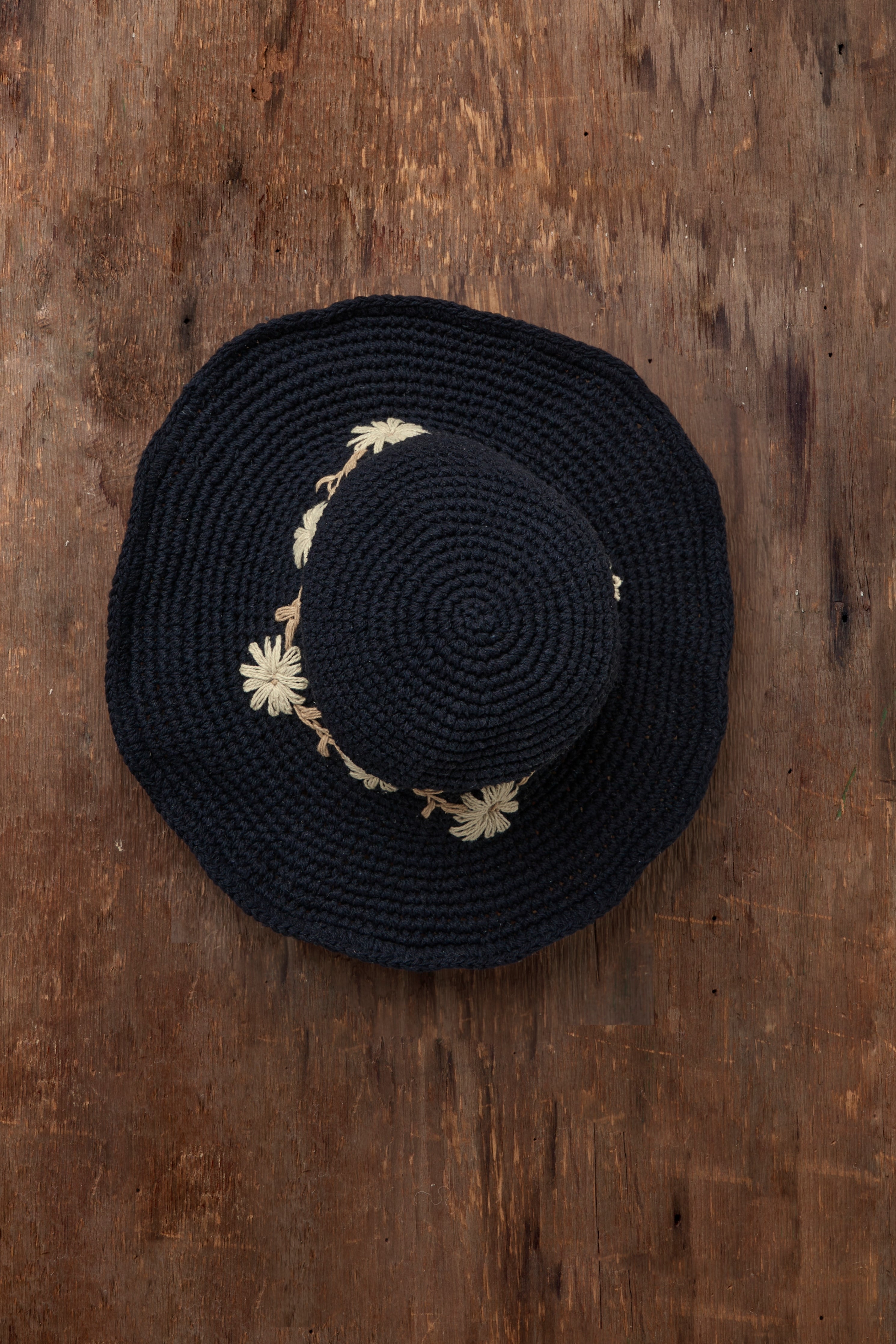 Fleur Noir Sun Hat UPF 35