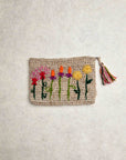 Gardenia Resort Embroidered Pouch