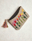 Gardenia Resort Embroidered Pouch
