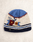 Color Block Embroidered Knit Beanie - Nantucket Winter