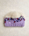 Flora Lavender Knit Beanie