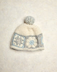 Lottie Ecru Pom Crochet Beanie