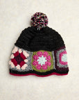 Lottie Dark Forest Pom Crochet Beanie