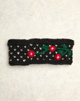 Cherries Noir Knit Headband
