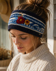 Color Block Embroidered Knit Headband - Nantucket Winter