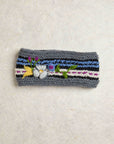 Color Block Charcoal Knit Headband