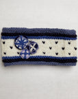 Nautical Appliqué Knit Headband - Blue
