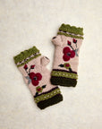 Color Block Dark Forest Knit Handwarmers