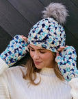 Addison Blue Crochet Handwarmers