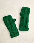 Brecken Kelly Green Knit Handwarmers