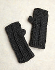 Brecken Charcoal Knit Handwarmers