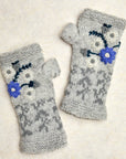 Lila Gray Knit Handwarmers