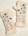 Lila Ecru Knit Handwarmers