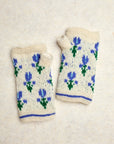 Ingrid Ecru Knit Handwarmers