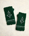 Daphne Evergreen Knit Handwarmers
