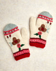 Color Block Hygge Holiday Knit Mittens