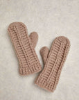 Brecken Tan Knit Mittens