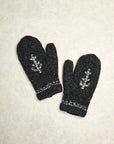 Daphne Charcoal Knit Mittens