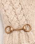 Equestrian Ecru Knit Mittens