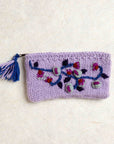 Blossom Knit Jewelry Pouch - Lavender