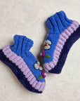 Color Block Blue Slippers