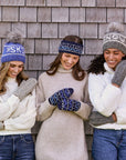 Snow Heather Gray Pom Beanie