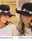 Fleur Noir Sun Hat UPF 35