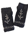Daphne Charcoal Knit Handwarmers