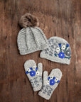 Lila Gray Knit Mittens