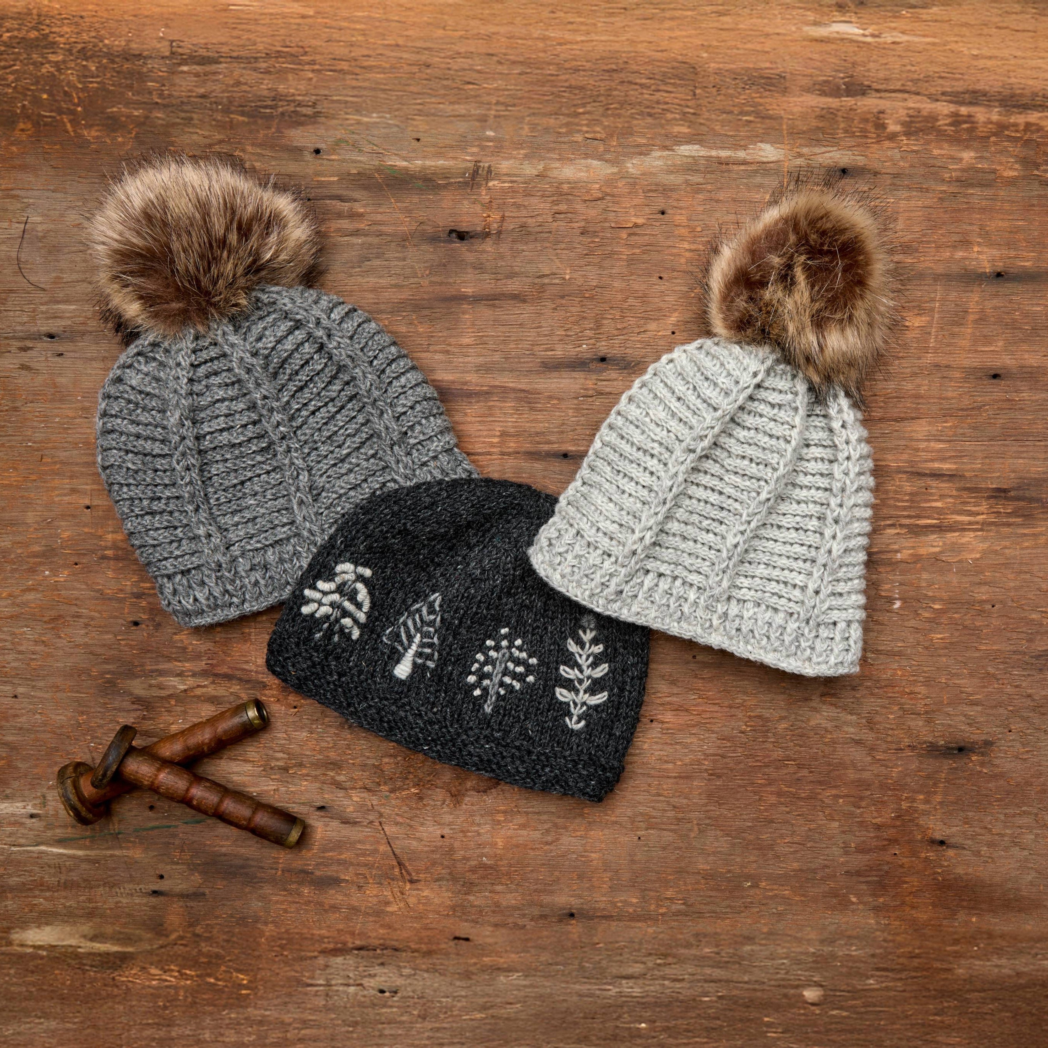 Daphne Charcoal Knit Beanie