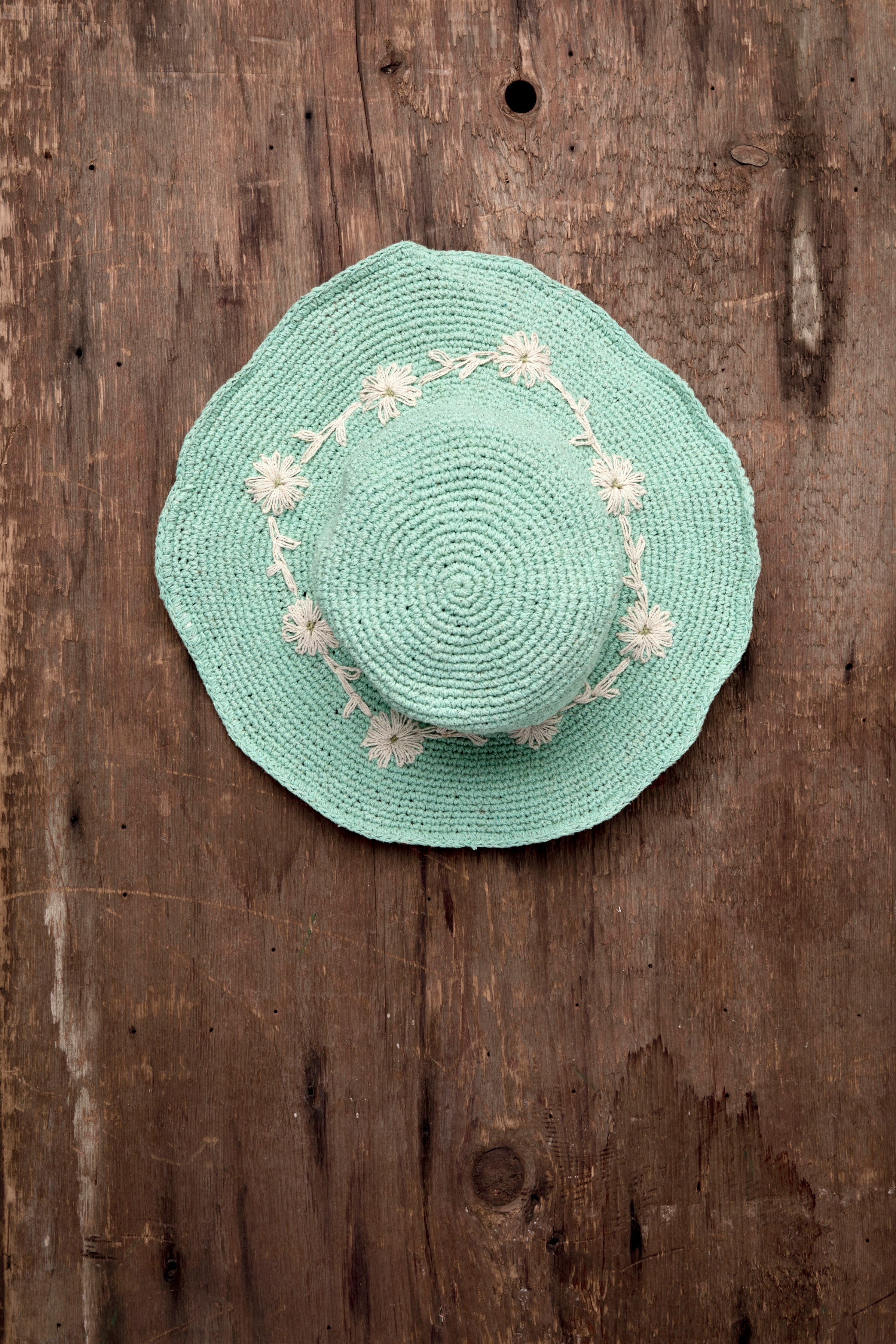 Fleur Seafoam Sun Hat UPF 35