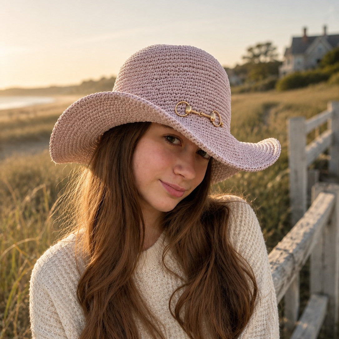 Amélie Equestrian Sun Hat UPF 35 Dusty Rose