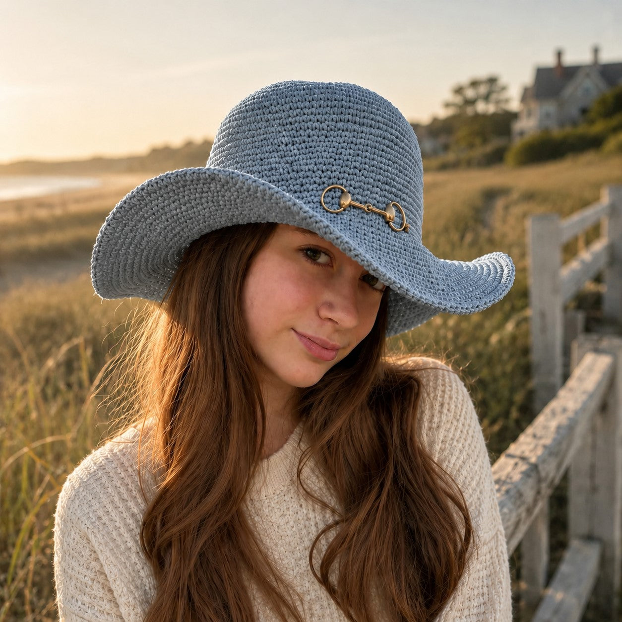 Amélie Equestrian Sun Hat UPF 35 Slate