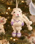 Hand-Felted Wool Ornament – Violet The Knitter