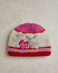 Color Block Pink Beanie